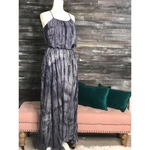 Gray Tie Dye Maxi Dress